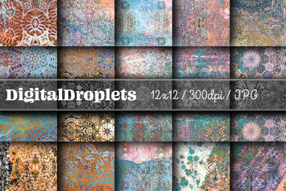 Boho Geom Papers Vol. 117: A Designer's Toolkit for Layered Texture