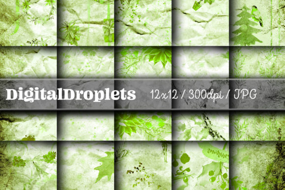 Christmas on Parchment Vol. 25: Gothic Grunge Paper Set
