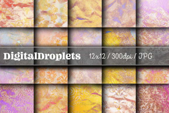 Golden Damask Dust Vol. 28: Vintage Texture for Modern Design