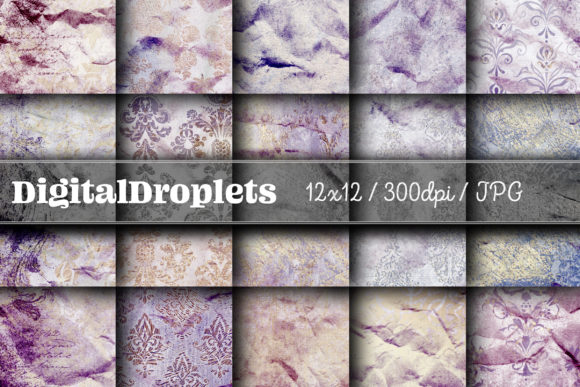 Golden Damask Dust Vol. 36 | Collection: Vintage Texture for Modern Design
