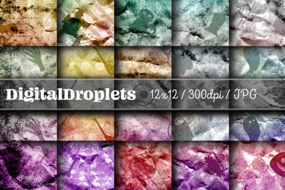 Halloween Goth Vol. 24 | Collection: Grungy Digital Papers