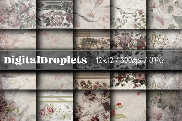 Journaled Flowers Vol. 1: A Vintage Paper Collection