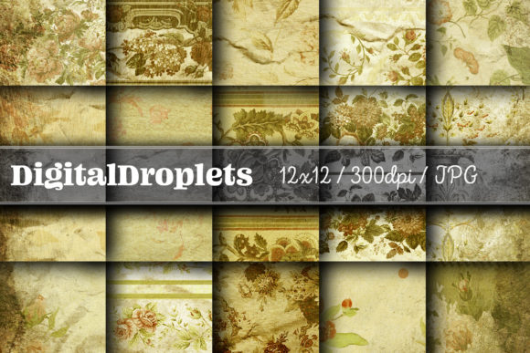 Journaled Flowers Vol. 11: A Vintage Paper Collection for Creatives