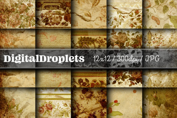 Journaled Flowers Vol. 4: Vintage Textures for Modern Design