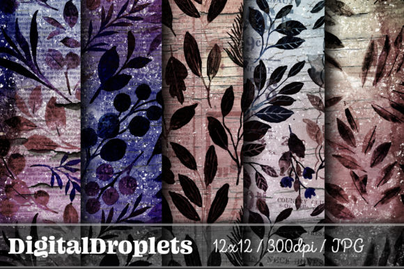 Leaves in the Wind Vol. 3: A Vintage Paper Collection for Designers